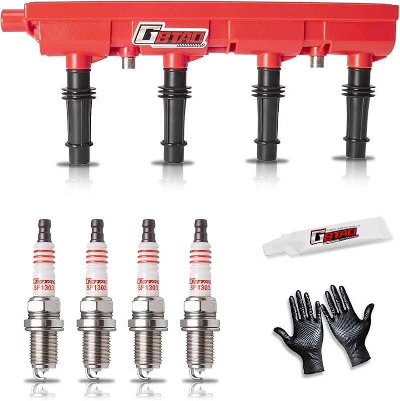 Upgraded Ignition Coil Pack & 4 Iridium Spark Plugs for Chevy Cruze So