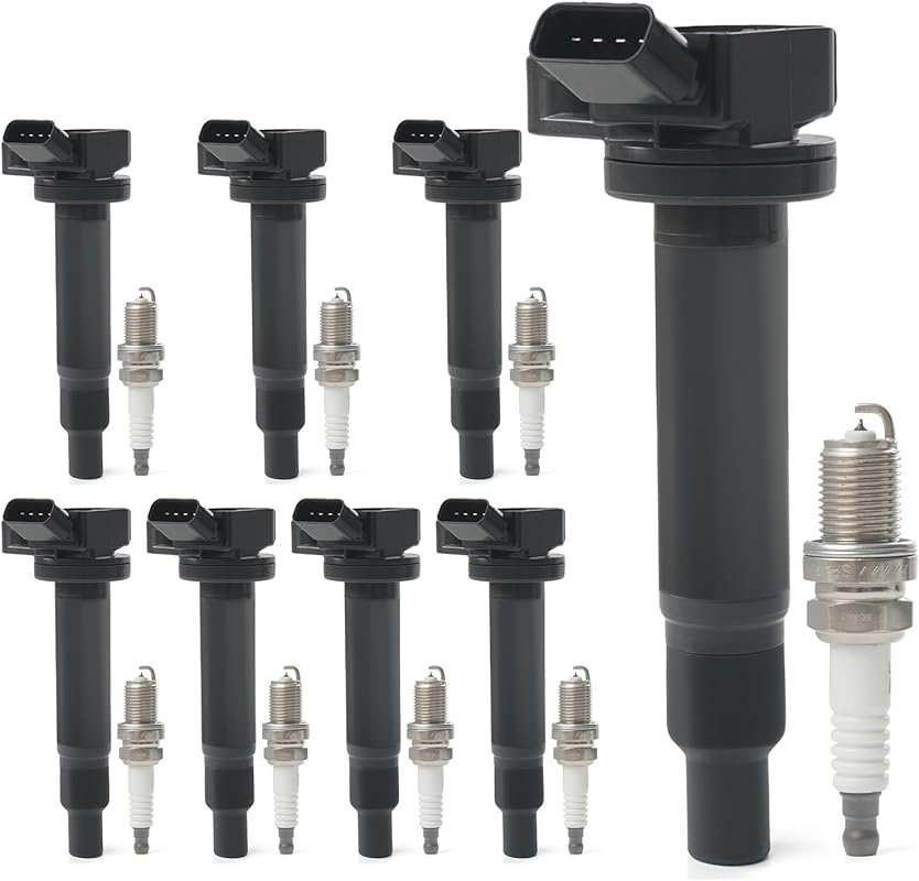 Premium 8-Piece Ignition Coil Packs & Iridium Spark Plugs for Toyota/L