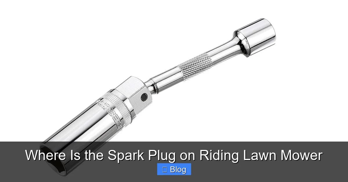 Where Is the Spark Plug on Riding Lawn Mower