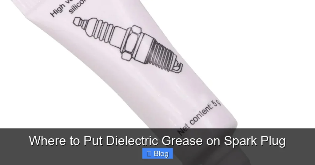 Where to Put Dielectric Grease on Spark Plug
