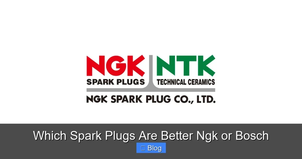 Which Spark Plugs Are Better Ngk or Bosch