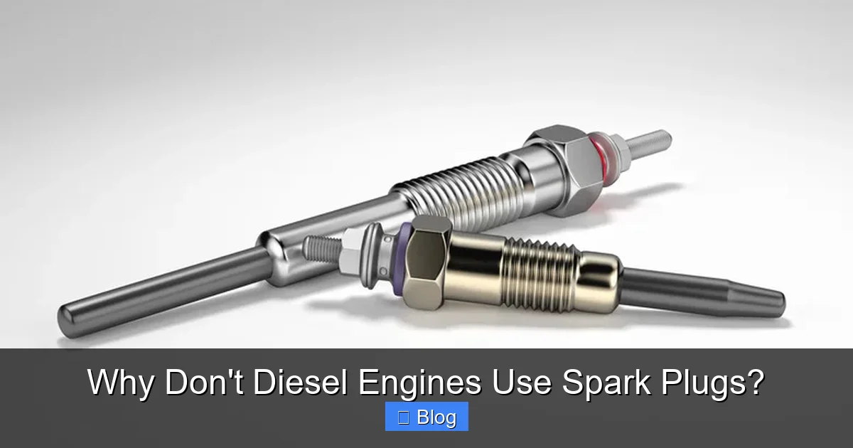 Why Don't Diesel Engines Use Spark Plugs?