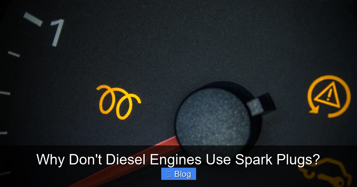 Why Don't Diesel Engines Use Spark Plugs?