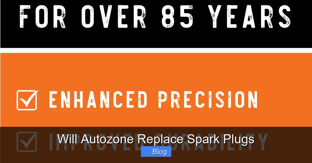 Will Autozone Replace Spark Plugs