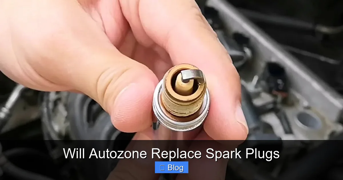 Will Autozone Replace Spark Plugs