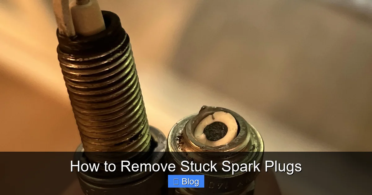How to Remove Stuck Spark Plugs