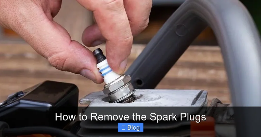 How to Remove the Spark Plugs