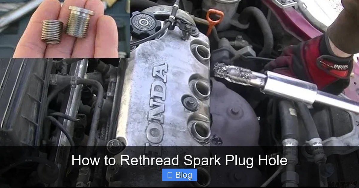 How to Rethread Spark Plug Hole