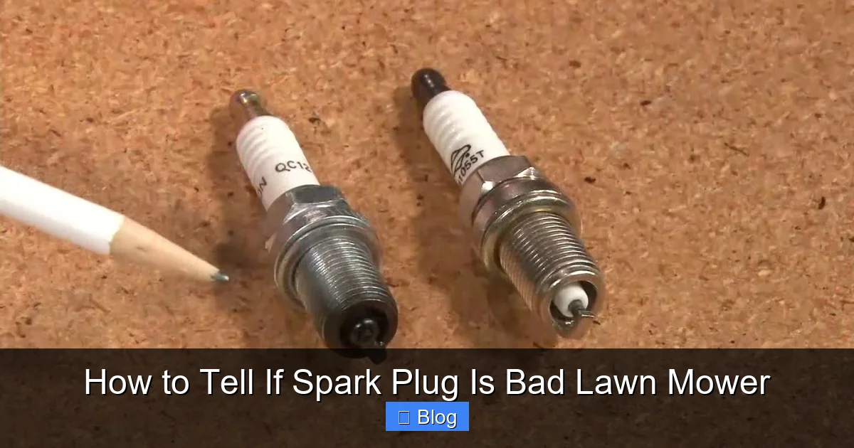 How to Tell If Spark Plug Is Bad Lawn Mower