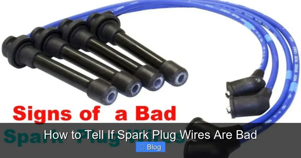 How to Tell If Spark Plug Wires Are Bad