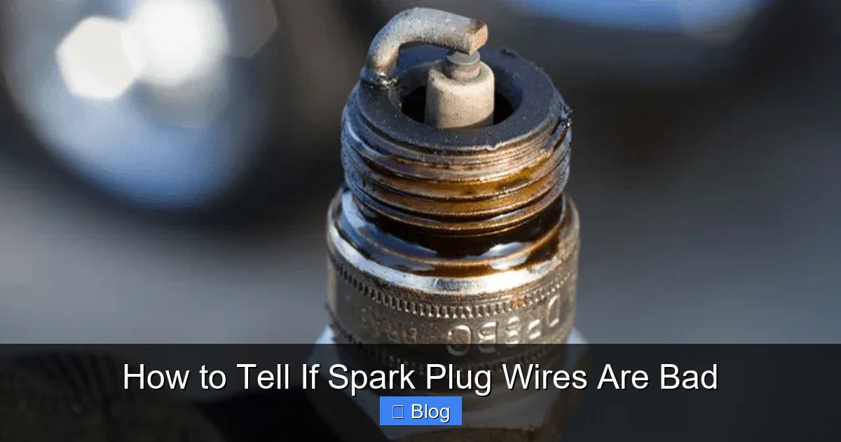 How to Tell If Spark Plug Wires Are Bad