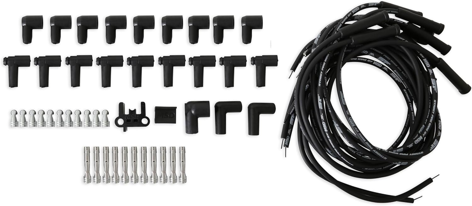 MSD Street Fire 5551 Durable Spark Plug Wire Set Enhancing Ignition Ef