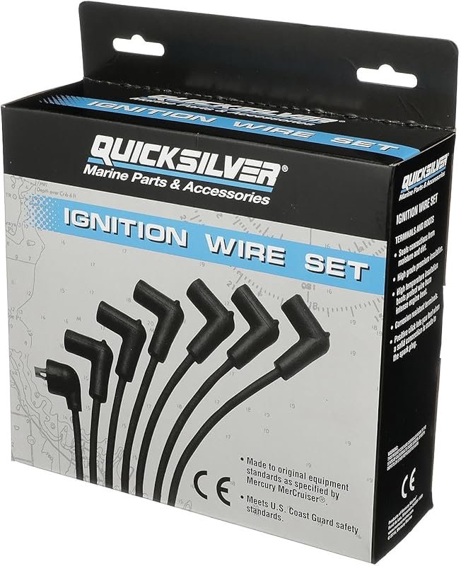 Quicksilver 816761Q17 Durable Spark Plug Wire Kit for Marine Mercruise
