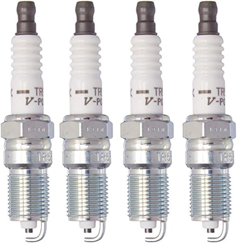 Set of 4 NGK V-Power TR55 3951 Spark Plugs for Reliable Ignition and I