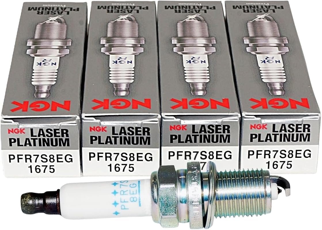 NGK PFR7S8EG Fine-Wire Laser Welded Dual Platinum Spark Plugs for Audi