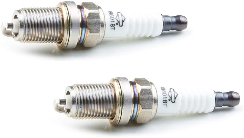 Briggs & Stratton 496018 2-Pack Spark Plugs for OHV Engines, Replaces 