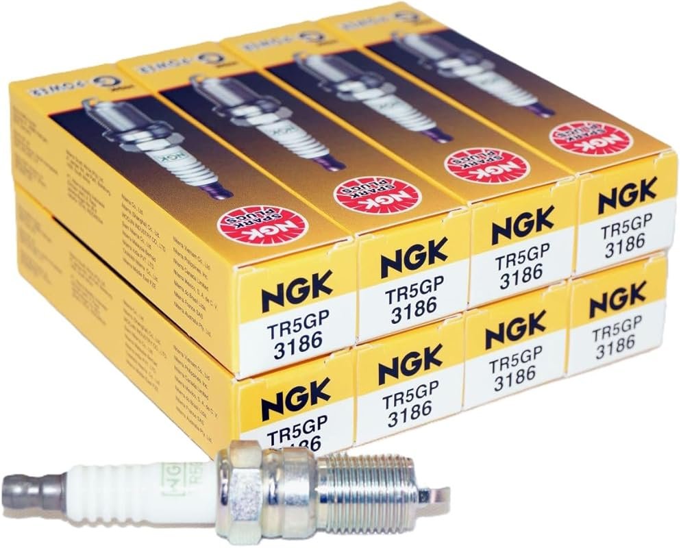 NGK 3186 TR5GP G-Power Platinum Spark Plugs 8-Pack for Enhanced Igniti