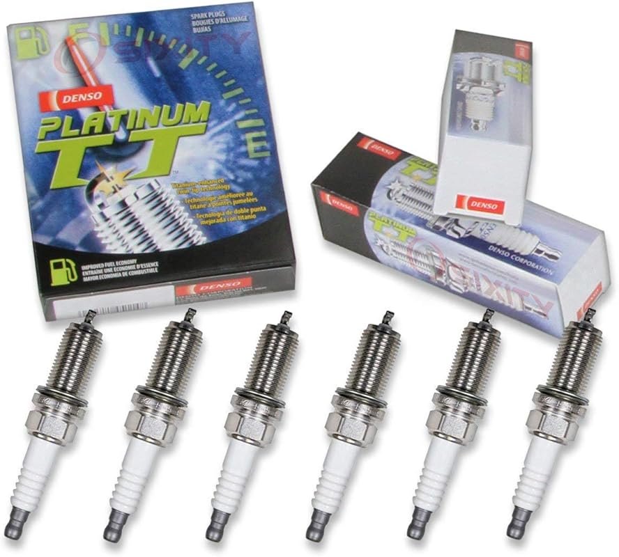 DENSO Platinum T-Tip Spark Plugs, PK16TT, Set of 6