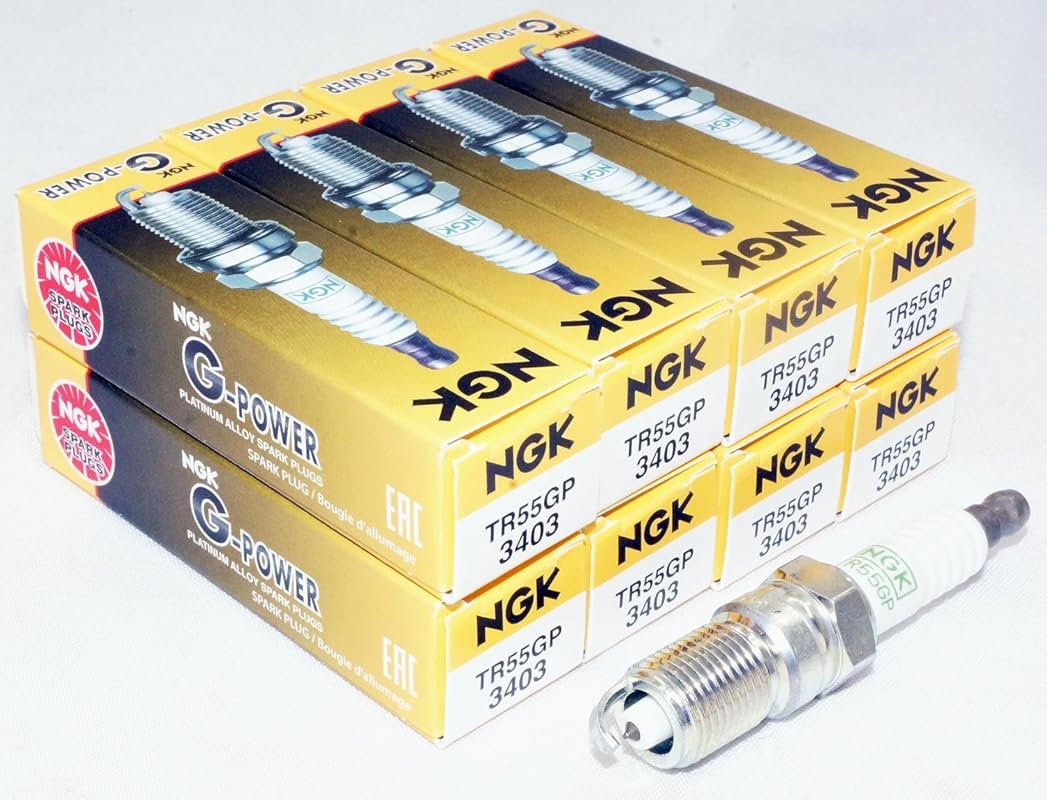 NGK 3403 G-Power Platinum Alloy Spark Plugs TR55GP Pack of 8 for Enhan