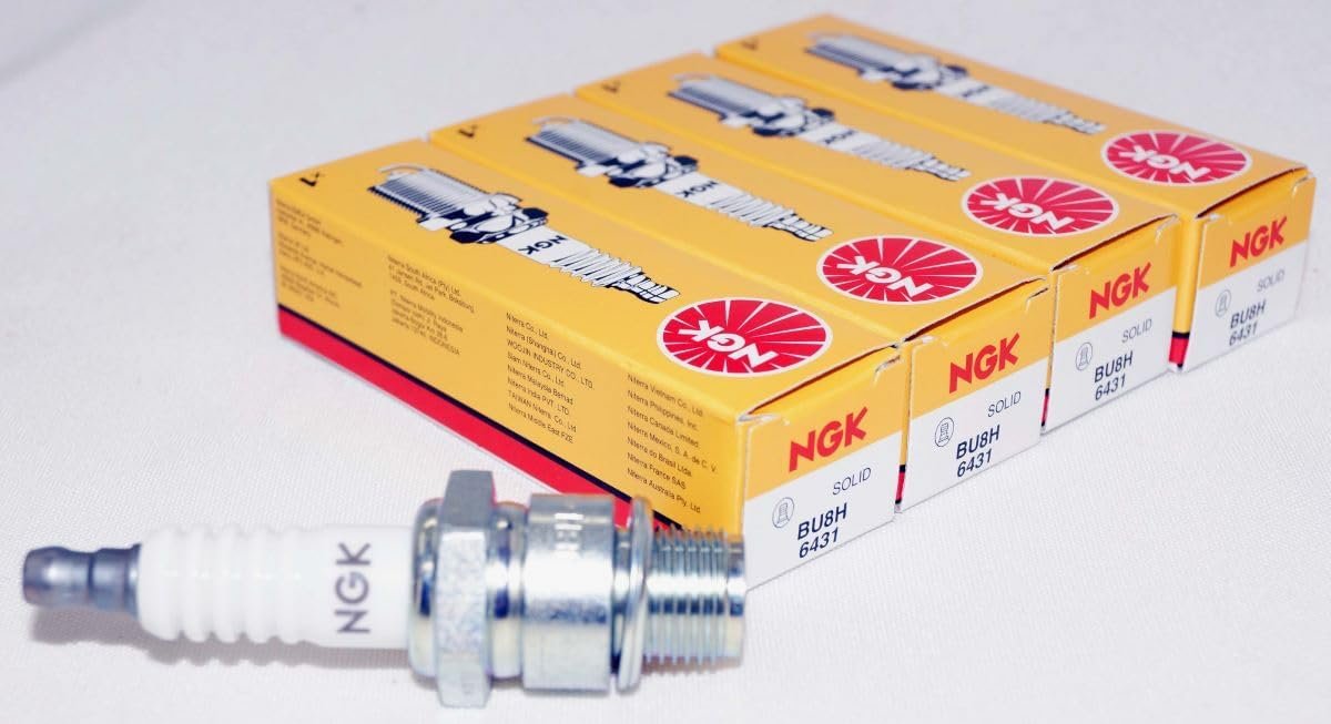 NGK BU8H Marine Spark Plugs 4 Pack for Outboard Motors Reliable Perfor