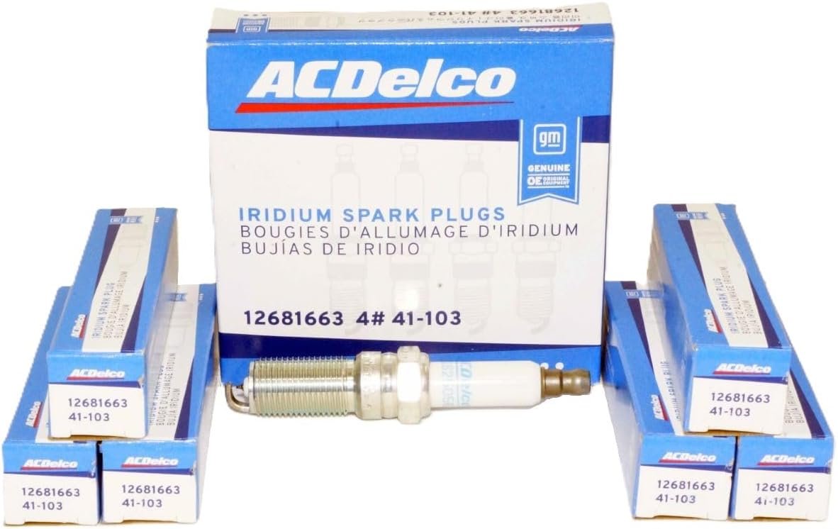 ACDelco Professional 41-103 Iridium Spark Plugs Pack of 6 for High-Per