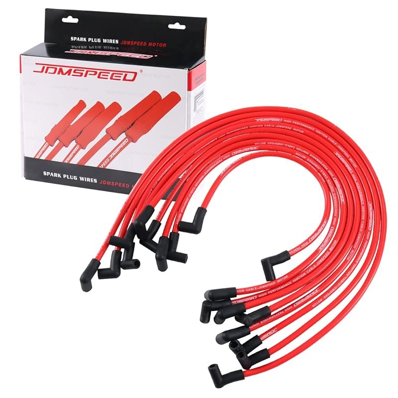 JDMSPEED 10.5mm Spark Plug Wire Set Replacement for HEI SBC BBC 350 38