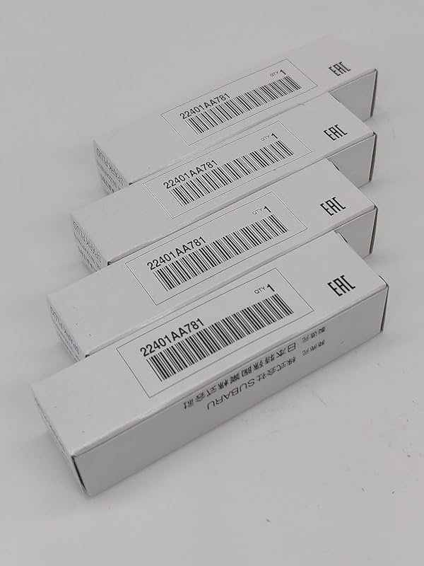 Genuine OEM Subaru 22401AA781 Spark Plugs (4-Pack) for Forester, Impre