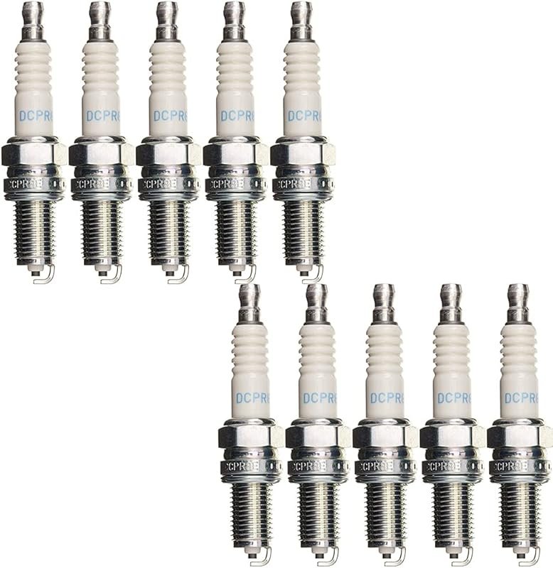 NGK DCPR8E Spark Plugs (4339) 10-Pack for Durable Performance and Easy