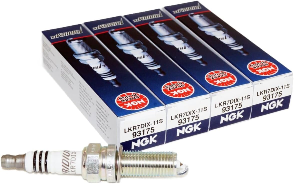 NGK LKR7DIX-11S Iridium IX Spark Plugs 4-Pack for Enhanced Engine Perf
