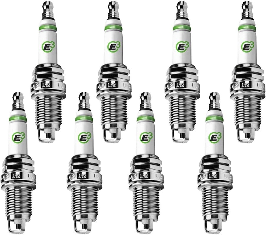 E3 Premium Automotive Spark Plugs (8-Pack) for Enhanced Engine Perform
