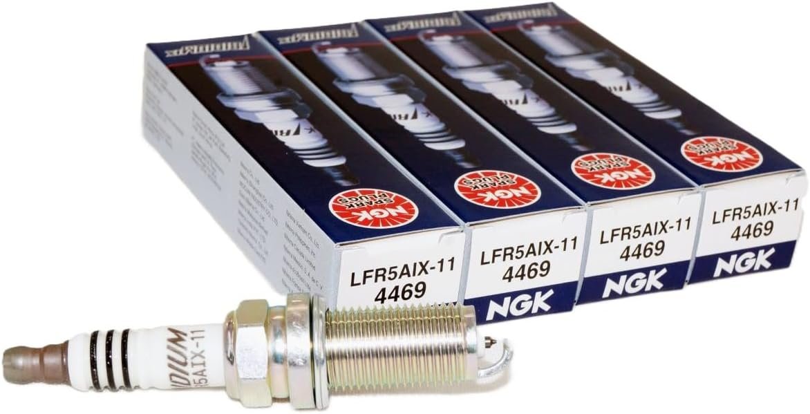 NGK Iridium IX LFR5AIX-11 Spark Plugs - 4 Pack Compatible with Toyota 