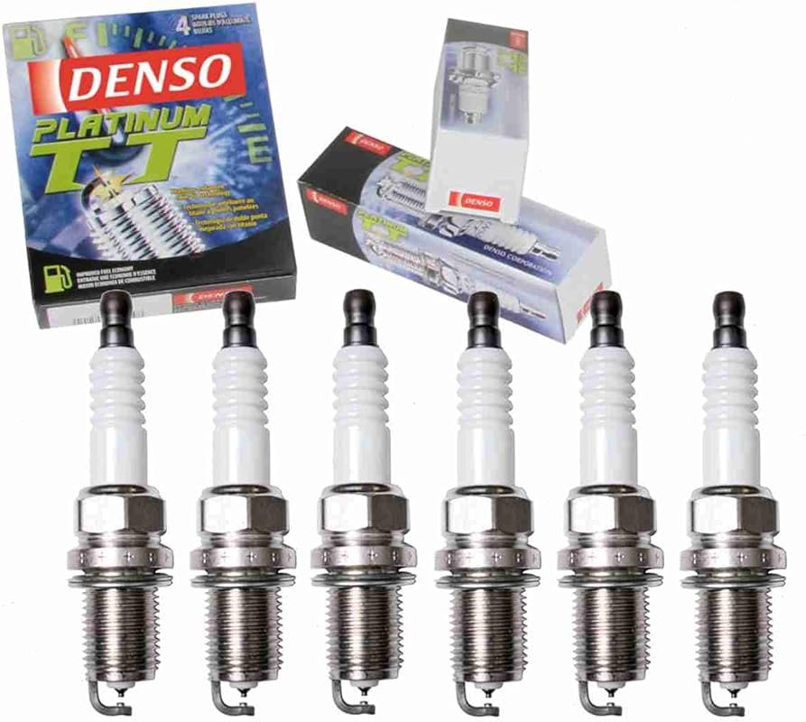 DENSO Platinum TT Spark Plugs Pack of 6 Compatible with Isuzu Rodeo 3.