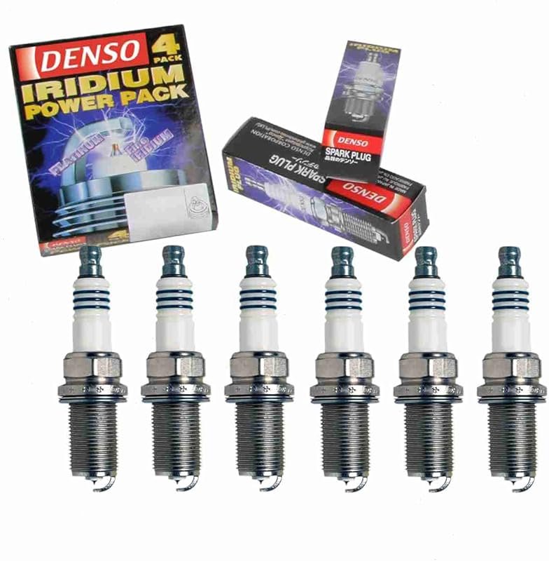 DENSO Iridium Power Spark Plugs Set of 6 Compatible with Lexus ES350 3