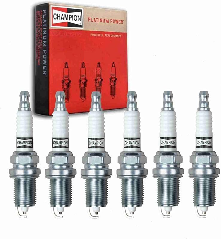 Champion Platinum 6 Spark Plugs for Jeep Liberty 3.7L V6 2002-2012 Dur