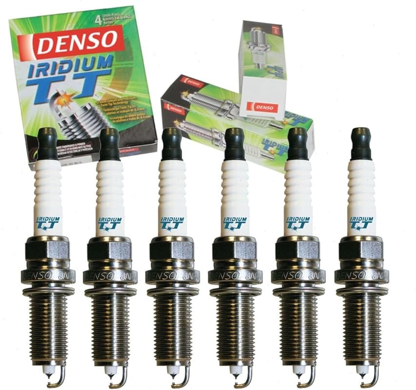 Durable DENSO Iridium TT Spark Plugs 6-Piece Set for Nissan Maxima 3.5