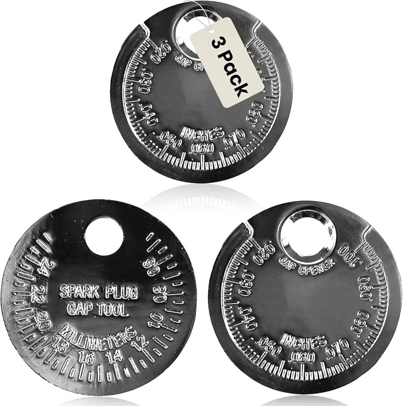 3-Pack Universal Spark Plug Gap Gauge Tool for Engine Mechanics and Au