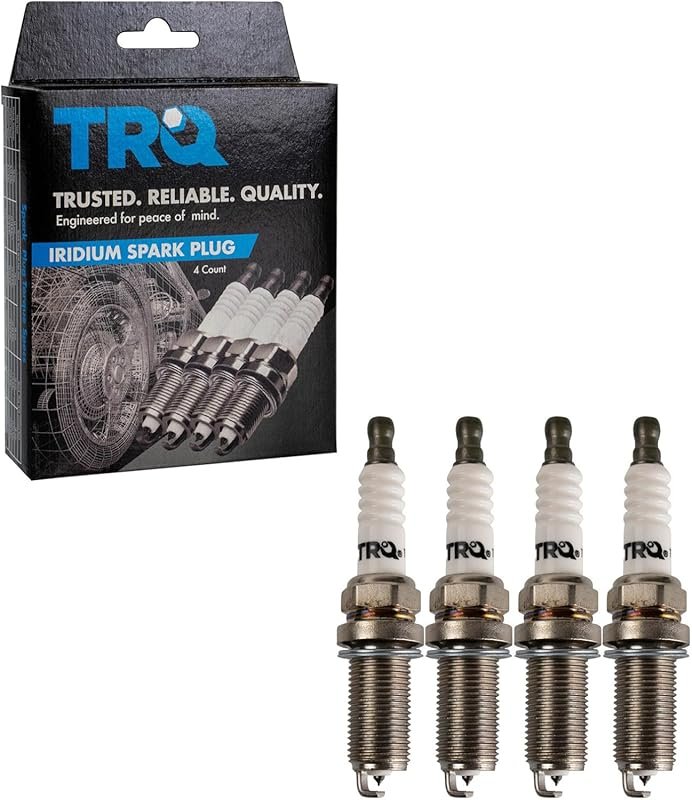 TRQ 4-Piece Iridium Spark Plugs Ignition Tune-Up Kit for Superior Engi