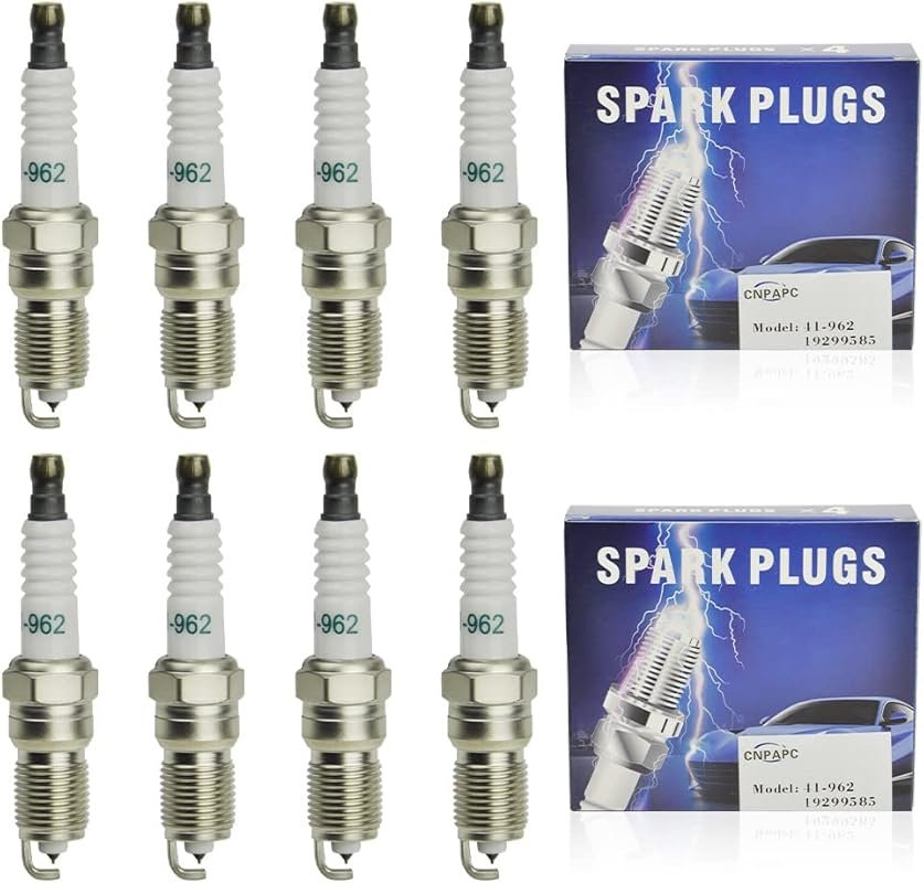 Upgrade 8 Real Iridium Spark Plugs 41-962 19299585 for Chevy Silverado