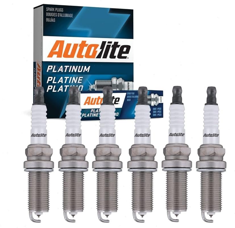 Autolite Platinum Spark Plugs 6-Pack Compatible with Lexus IS250 2006-