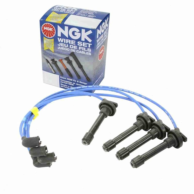 NGK Durable Spark Plug Wire Set for Mazda Miata 1.6L 1.8L L4 Engines 1