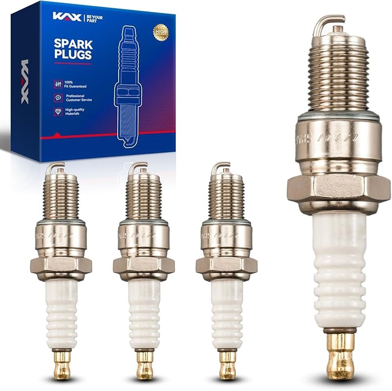 KAX BPR6ES Standard Spark Plugs 4-Pack Compatible with MGB, D21, 720, 