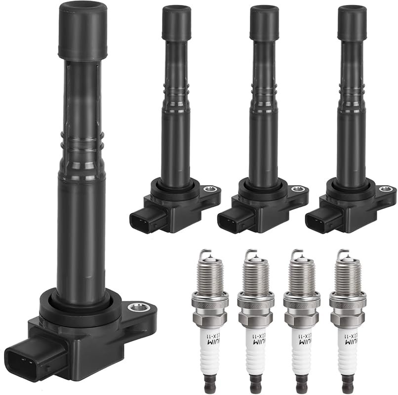 Ignition Coil Pack and Spark Plugs Set for Honda CR-V Accord Civic 200