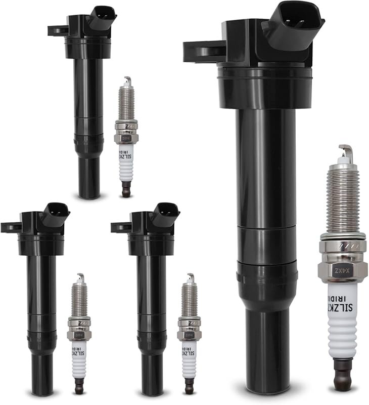 UF651 Ignition Coil and Double Iridium Spark Plug 9723 for 2011-2019 K