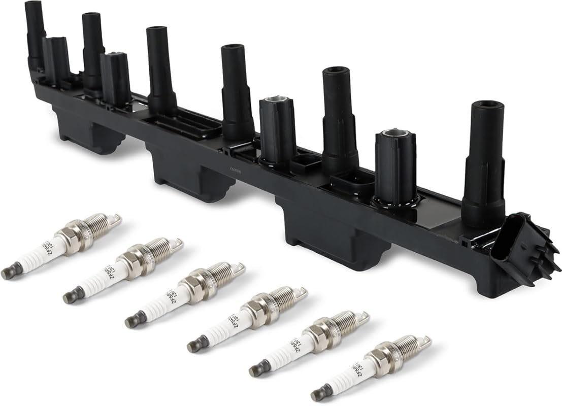 UF296 Ignition Coils Pack with Iridium Spark Plugs for Jeep Cherokee G