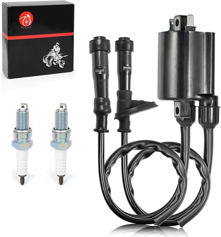 OEM 30510-MM8-003 Ignition Coil Pack and Spark Plug Cap Compatible wit