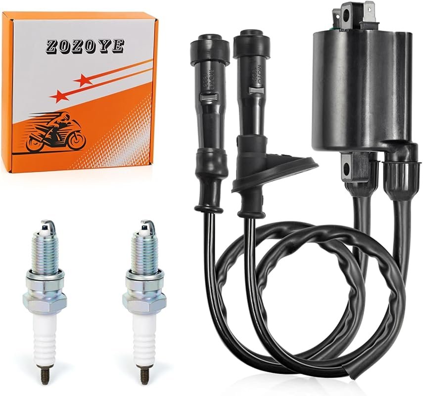 Complete Ignition Coil Kit with Spark Plug and Cap for Honda Shadow Sp