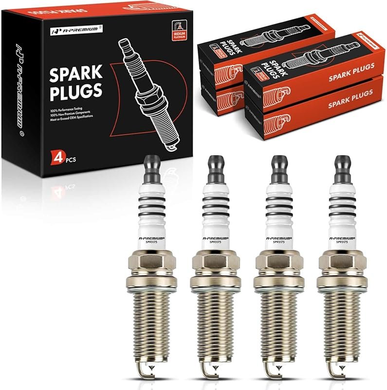 A-Premium 4-Pack Iridium Platinum Spark Plugs for Honda CR-V Civic Acc