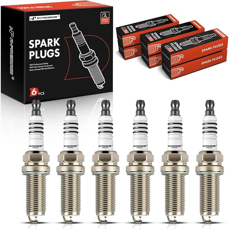 A-Premium 6619 Iridium Platinum Spark Plugs Compatible with Camry, RAV