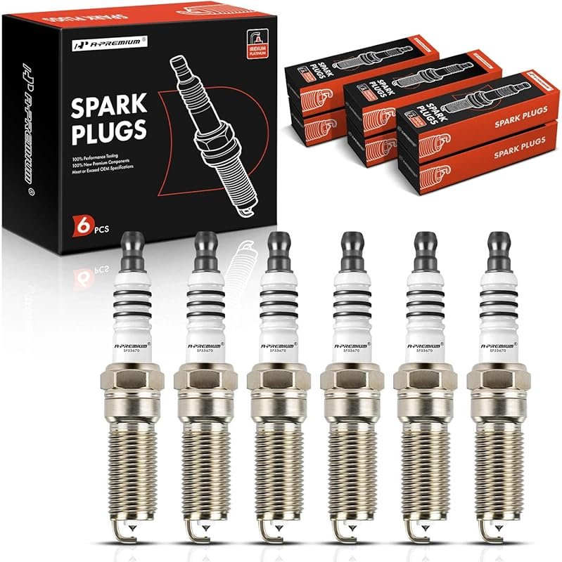 A-Premium 6-Pack Iridium Platinum Spark Plugs for Mazda 6 CX-9 3.5L 3.