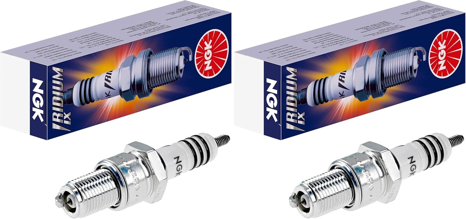 NGK 5044 Iridium IX BR8EIX Spark Plugs 2-Pack for Superior Ignition an